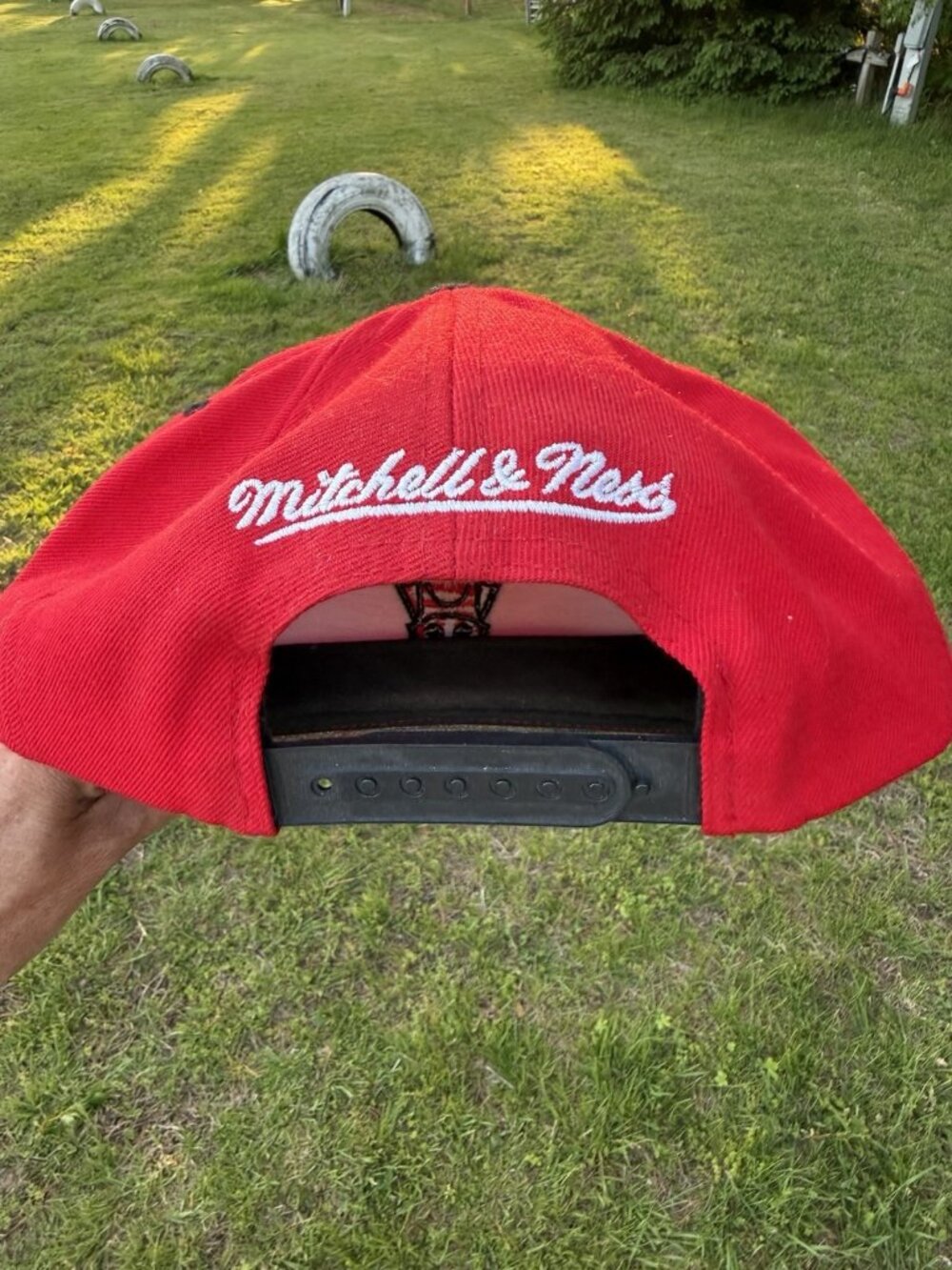 Mitchell & Ness Chicago Bulls tapestry rainbow embroidered snapback streetwear - Picture 5 of 12